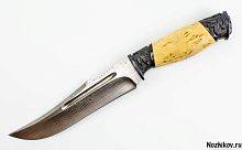 Боевой нож  Авторский Нож из Дамаска №23