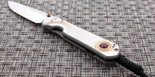 3810 Chris Reeve Large Sebenza 21 Unique Graphics W/Faux Ruby Cabochon-2 фото 5