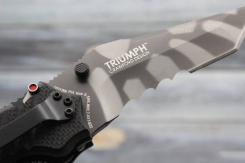 435 CRKT Полуавтоматический складной ножTriumph Tiger Stripe фото 3