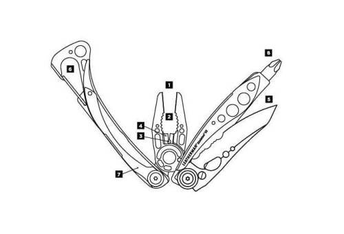 1039 Leatherman Skeletool фото 4